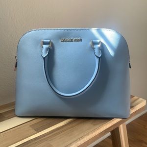 Michael Kors Large Cindy Dome Satchel in Pale Blue